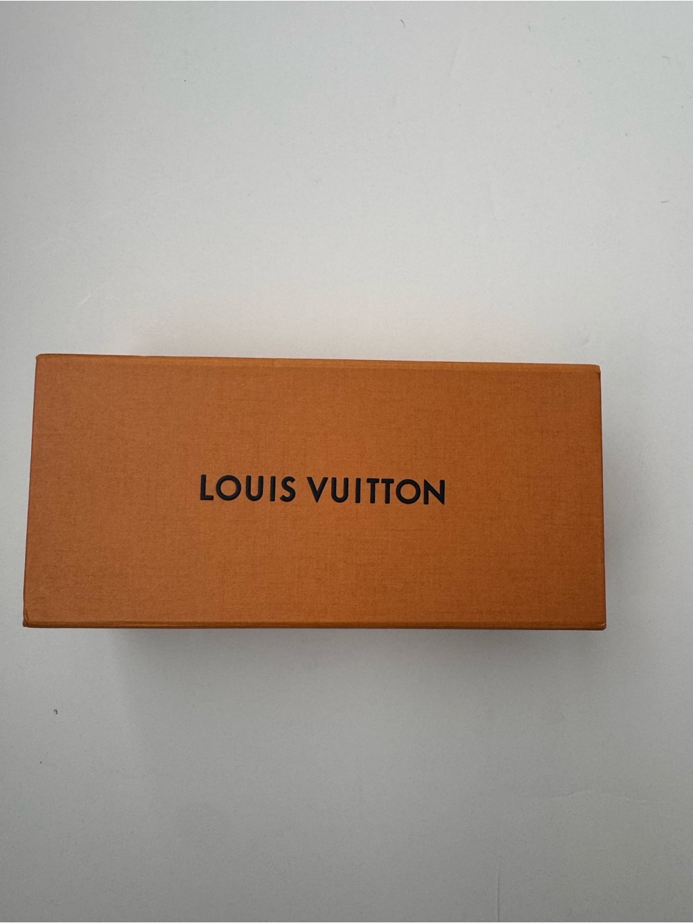 Louis Vuitton Orange Storage Box with Black Logo